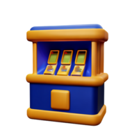 Slot Maschine 3d Rendern Symbol Illustration png