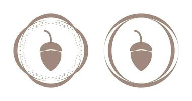 Single Acorn Vector Icon