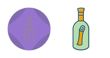 Scroll in Bottle Vector Icon