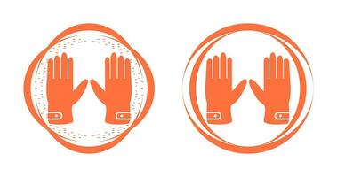 Leather Gloves Vector Icon