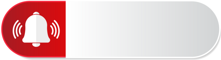 notificación o suscribir botón, para diseño vídeo canal gráficos y página suscripciones png