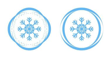 icono de vector de copo de nieve