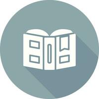 Open book with bookmark Vector Icon