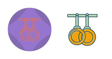 Gym Rings Vector Icon