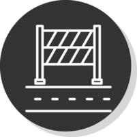 Road Block Vector Icon Design