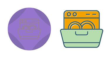 Dishwasher Vector Icon