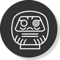 daruma vector icono diseño