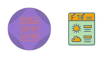 Forecast Vector Icon