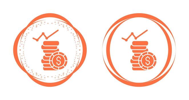 icono de vector de ganancias