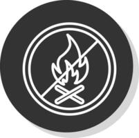 No Fire Allowed Vector Icon Design