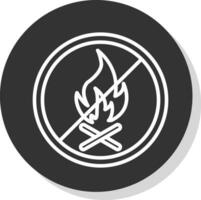 No Fire Allowed Vector Icon Design