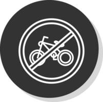 No Motorcycles Vector Icon Design