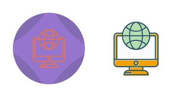 Lcd Globe Vector Icon