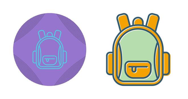 icono de vector de mochila