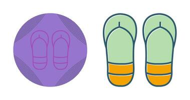 icono de vector de chanclas