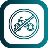 No Motorcycles Vector Icon Design