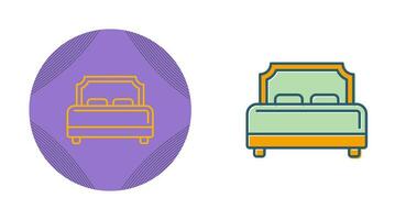 Hotel Bed Vector Icon