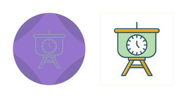 Time Manage Presentation Vector Icon