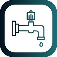 Water faucet Vector Icon Design