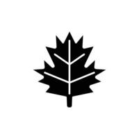 Leaf icon. solid icon vector