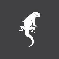 Lizard icon silhouette logo symbol vector