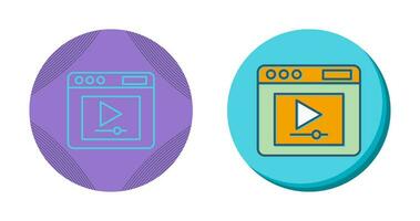 Video Player Vector Icon