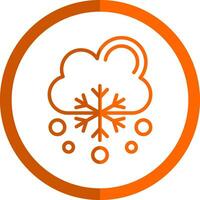 Snowfalling Vector Icon Design