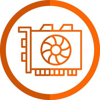 Gpu mining Vector Icon Design