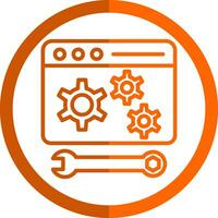 Web maintenance Vector Icon Design