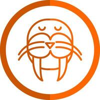 Walrus Vector Icon Design