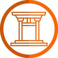 Torii gate Vector Icon Design