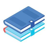 Check out file holder isometric icon vector