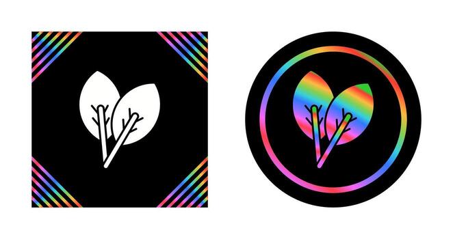 icono de vector de hoja