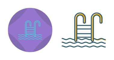 Water Stairs Vector Icon