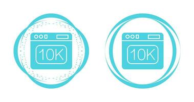 icono de vector de 10k