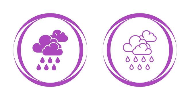 icono de vector de monzón