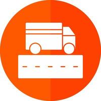 Truck Lane Vector Icon Design