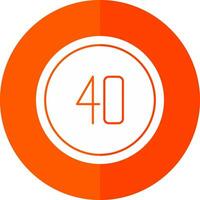 Speed Limit Vector Icon Design