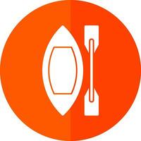 Canoe Vector Icon Design