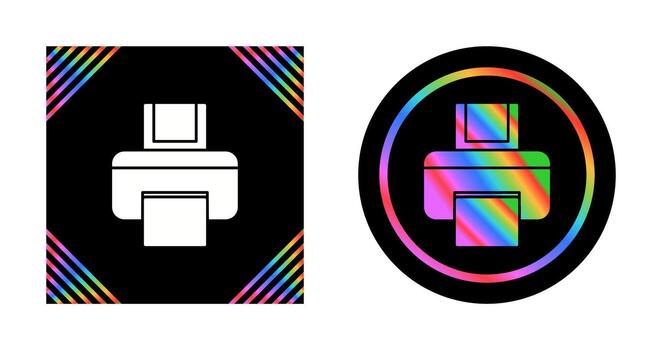 icono de vector de impresora