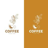 Coffee Logo Design, Coffee Tree Drink Vector, Template Symbol Illustration vector