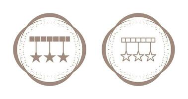 Hanging Stars Vector Icon