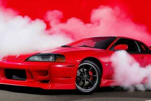 Sport car Mitsubishi 3000gt Muscle Car. Pro Photo