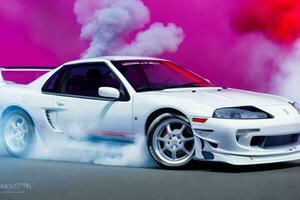 Sport car Mitsubishi 3000gt Muscle Car. Pro Photo