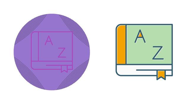 Dictionary Vector Icon