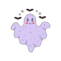 Halloween Ghost character vector illustration