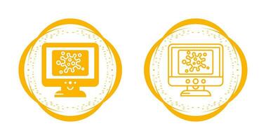Virus Lcd Vector Icon