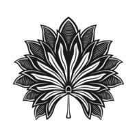 Javanese Batik flowers icon Seamless Pattern vector image