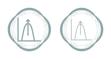 Bell Shaped Graph Vector Icon