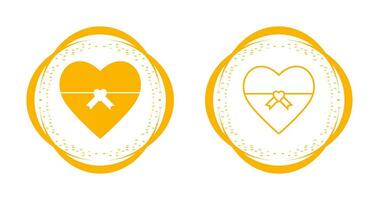 Heart shaped Gift Vector Icon